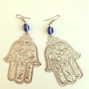 COPY - Large dangle Hamsa earrings adorable